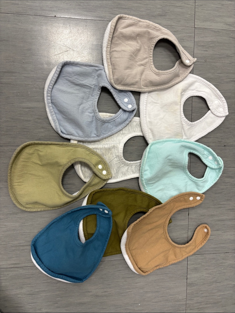 Neutral & Pastel Baby Bib Set - Multi Color Pack